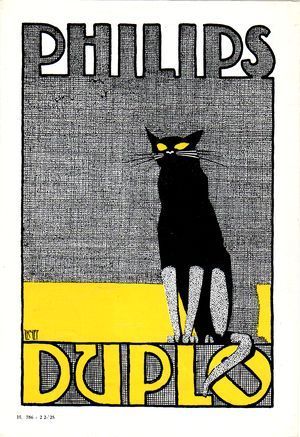 Affiche voor autolampen met de 'duplokat', 1925.